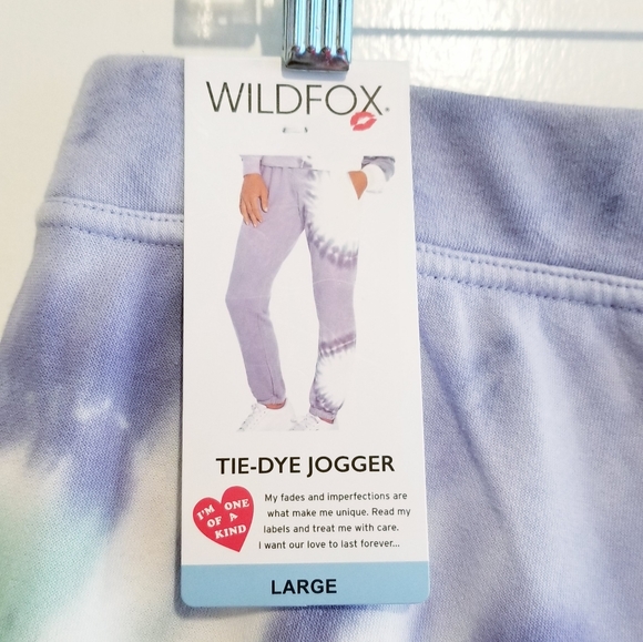 NWT WILDFOX Tie Dye Jogger Pants - Picture 2 of 15